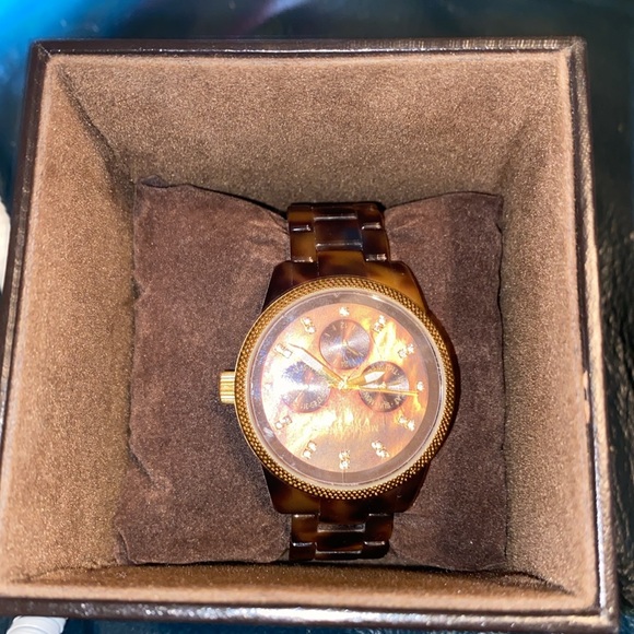 ***VINTAGE*** Michael Kors Tort Ritz Women's Watch ⌚️ № 5038 - Picture 16 of 17